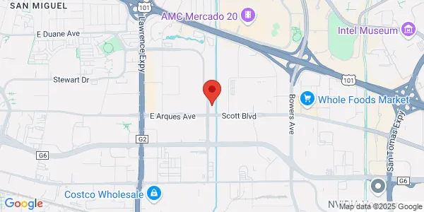 Map of 428 Oakmead Pkwy Sunnyvale, CA 94085