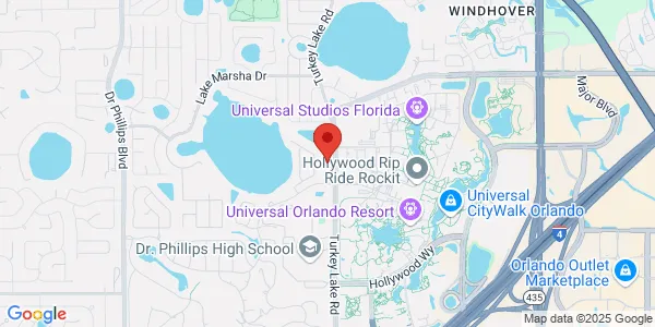 Map of 6000 Turkey Lake Rd Ste 200 Orlando, FL 32819