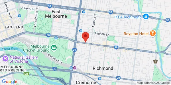Map of 89 Bridge Rd Level 4 Richmond Victoria 3121 Australia