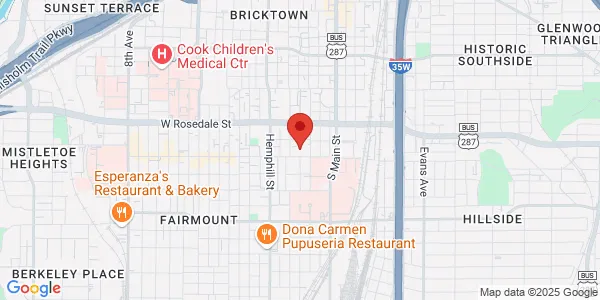 Map of 400 W Magnolia Ave Fort Worth, TX 76104
