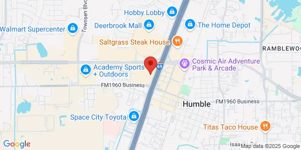 Map of 19747 Hwy 59 N Ste 302 Humble, TX 77338