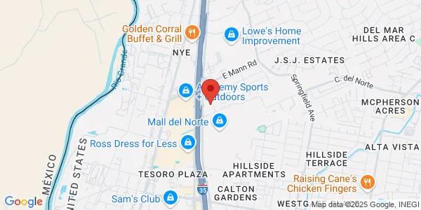 Map of 5615 San Dario Ave Ste 101 Laredo, TX 78041