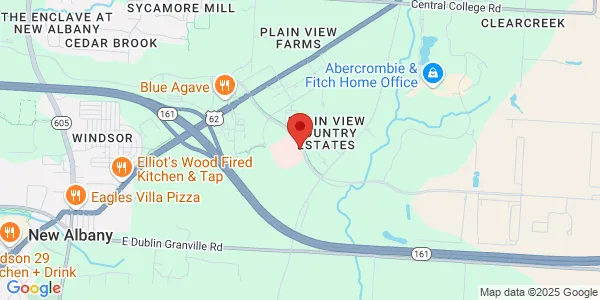 Map of 7333 Smith's Mill Rd New Albany, OH 43054