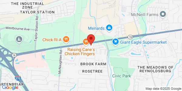Map of 6599 E Broad St Columbus, OH 43213