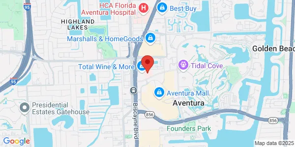 Map of 2845 Aventura Blvd Aventura, FL 33180