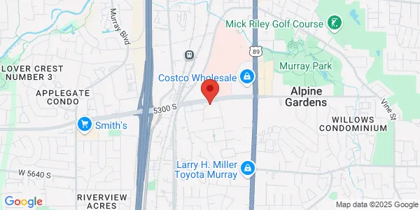 Map of 5323 S Woodrow St Murray, UT 84107