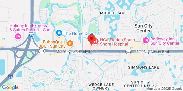 Map of 4040 Upper Creek Dr Ste 105 Sun City Center, FL 33573
