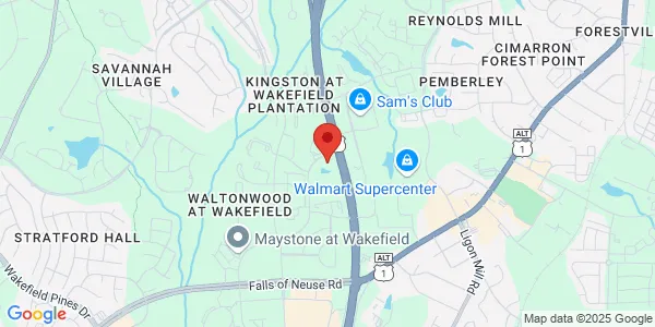Map of 11550 Common Oaks Dr Ste 110 Raleigh, NC 27614