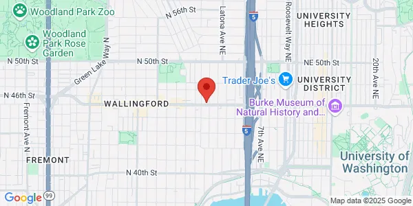 Map of 118 NE 45th St Ste A Seattle, WA 98105