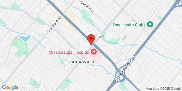 Map of 21 Queensway W Mississauga, ON L5B 1B6 Canada