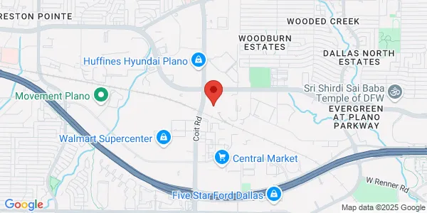 Map of 610 Coit Rd Ste 200 Plano, TX 75075