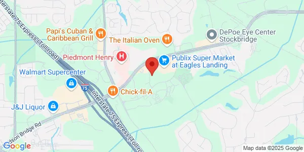 Map of 245 Village Center Pkwy Ste 130 Stockbridge, GA 30281