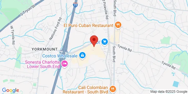 Map of 818 Tyvola Rd Ste 108 Charlotte, NC 28217