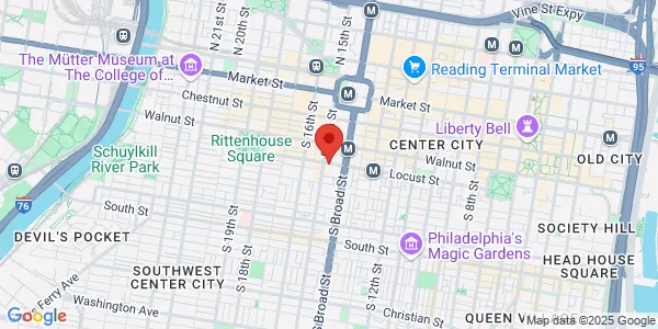 Map of 1420 Locust St Philadelphia, PA 19102