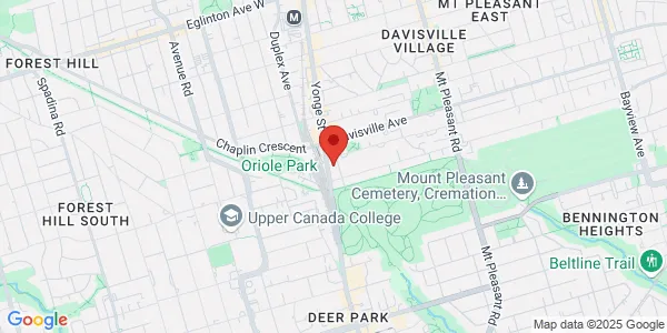 Map of 1849 Yonge St Suite 218 Toronto, ON M4S 1Y2 Canada