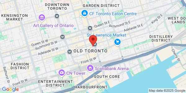 Map of 11 King Street W Suite C-100 Toronto, ON M5H 4C7 Canada