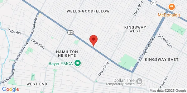 Map of 5471 Dr Martin Luther King Dr Saint Louis, MO 63112