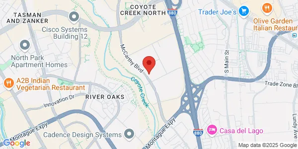 Map of 1708 McCarthy Blvd Milpitas, CA 95035