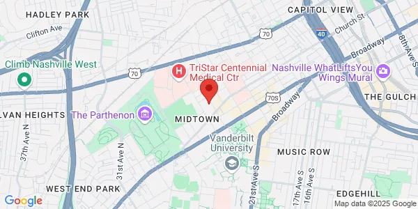 Map of 211 Louise Ave Ste B Nashville, TN 37203