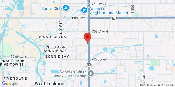 Map of 6600B 66th St N Pinellas Park, FL 33781