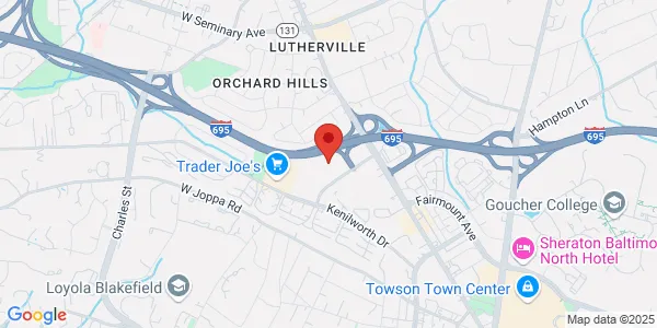 Map of 100 West Rd Ste 202 Towson, MD 21204