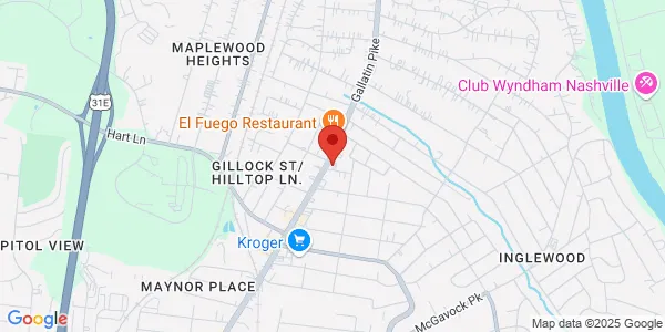 Map of 3904 Gallatin Pike Nashville, TN 37216