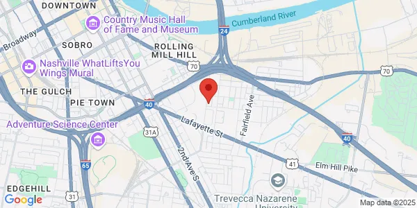 Map of 107 Charles E Davis Blvd Nashville, TN 37210