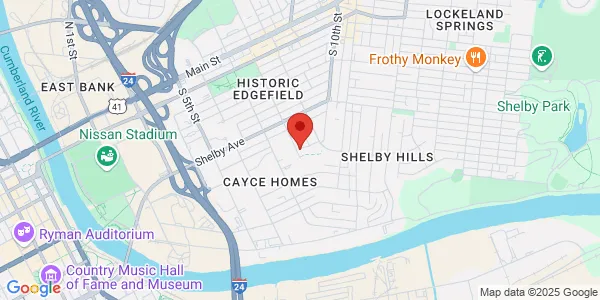 Map of 617 S 8th St Nashville, TN 37206