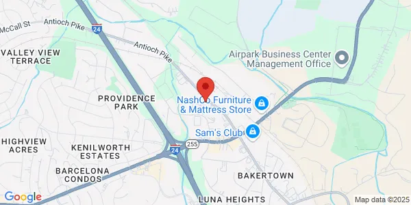 Map of 442 Metroplex Drive Bldg D Nashville, TN 37211