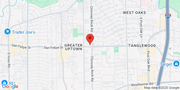Map of 5706 San Felipe St Ste A300 Houston, TX 77057