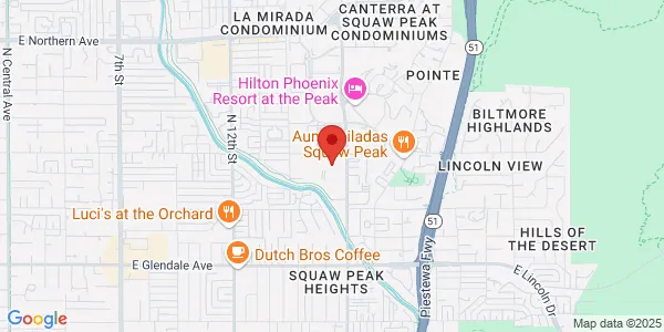 Map of 7330 N 16th St Ste A120 Phoenix, AZ 85020