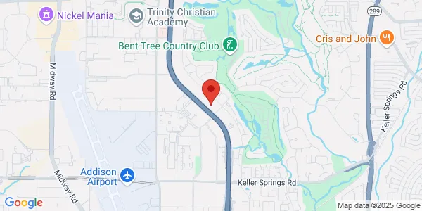 Map of 16800 Dallas Pkwy Ste 175 Dallas, TX 75248