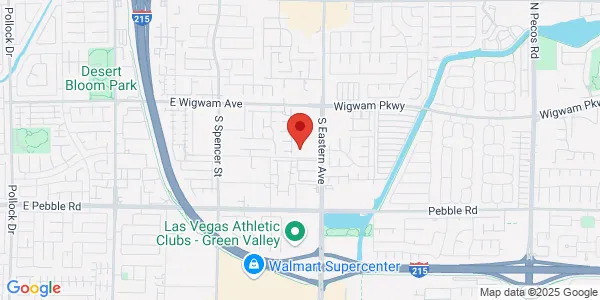 Map of 8695 S Eastern Ave Las Vegas, NV 89123