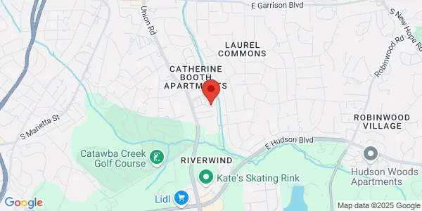 Map of 1568 Union Rd Ste B Gastonia, NC 28054