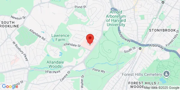 Map of 1153 Centre St Jamaica Plain, MA 02130