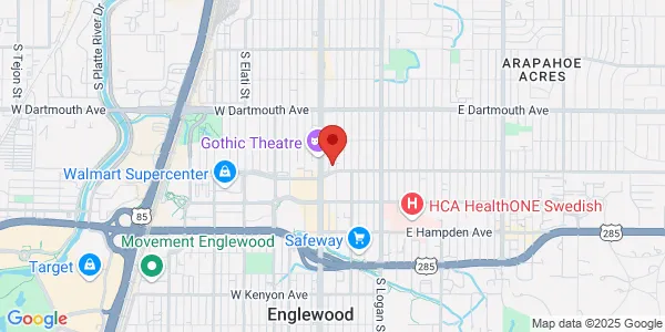 Map of 3277 S Lincoln St Englewood, CO 80113
