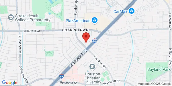 Map of 7324 SW Fwy Houston, TX 77074