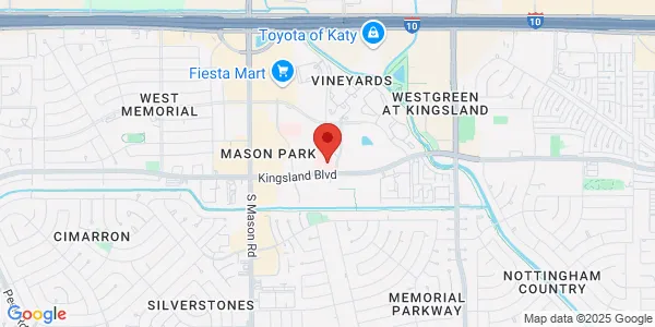 Map of 21700 Kingsland Blvd Ste 104 Katy, TX 77450