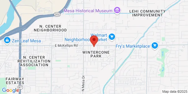 Map of 535 East McKellips Rd Ste 101 Mesa, AZ 85203
