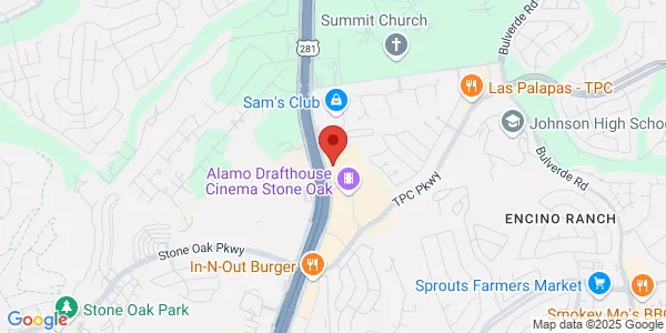 Map of 22906 US 281 Ste 108 San Antonio, TX 78258