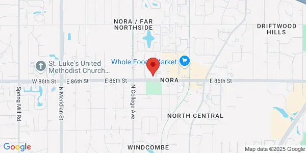 Map of 860 E 86th St Ste 4 Indianapolis, IN 46240