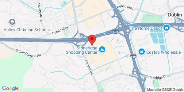 Map of 5924 Stoneridge Dr Ste 105 & 106 Pleasanton, CA 94588