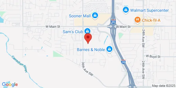 Map of 3300 HealthPlex Pkwy Norman, OK 73072