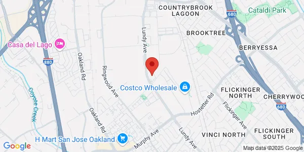 Map of 1870 Lundy Ave San Jose, CA 95131