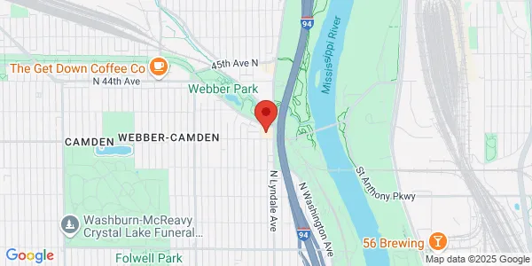 Map of 4209 Webber Pkwy Minneapolis, MN 55412
