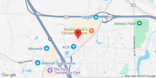Map of 9855 Hospital Dr Ste 102 Maple Grove, MN 55369
