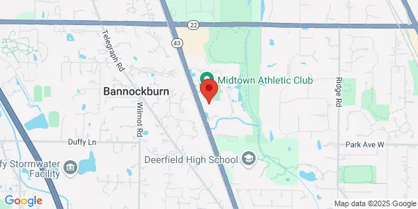 Map of 2151 Waukegan Rd Ste 110 Bannockburn, IL 60015
