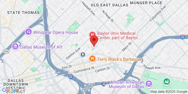 Map of 3409 Worth St Ste 740 Dallas, TX 75246