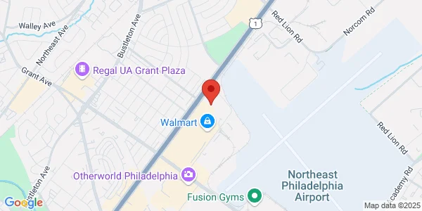 Map of 9815 Roosevelt Blvd Ste K Philadelphia, PA 19114