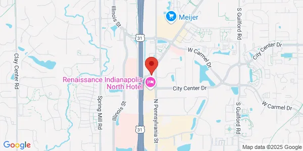 Map of 12065 Old Meridian St Ste 205 Carmel, IN 46032